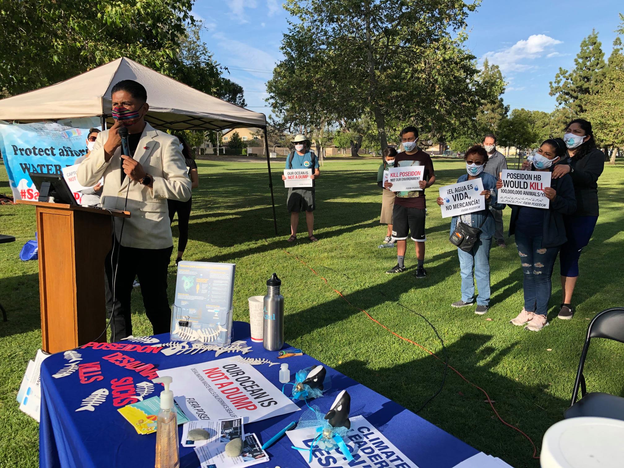 Santa Ana Residents Rally to Say ‘NO’ to Poseidon #FueraPoseidon