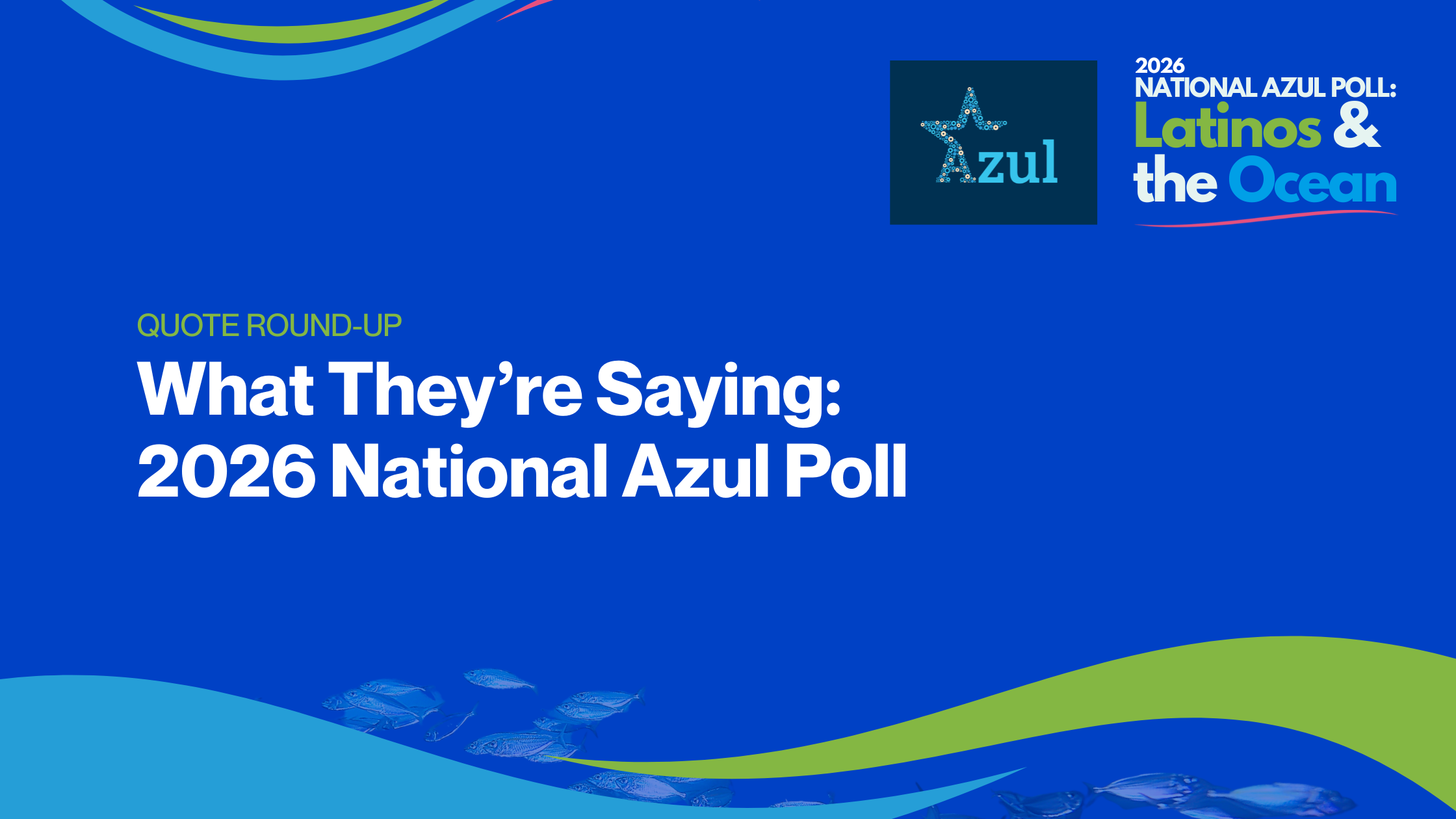 What They’re Saying: 2026 National Azul Poll